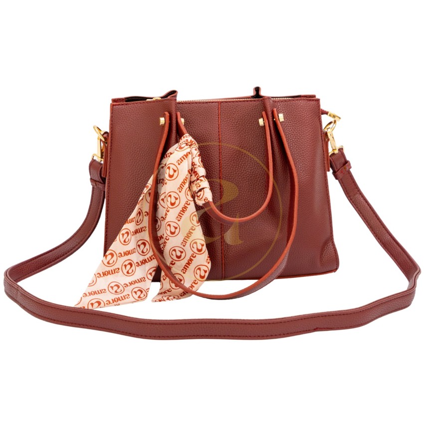 Класическа дамска чанта AMORE Giulia - Claret red