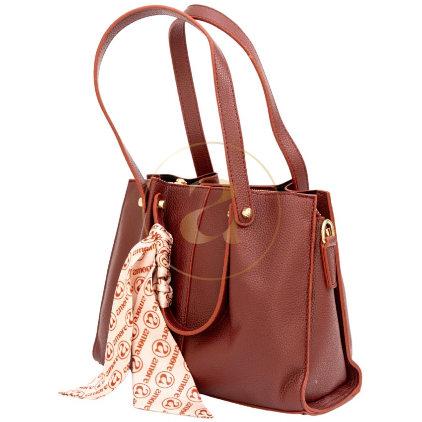 Класическа дамска чанта AMORE Giulia - Claret red