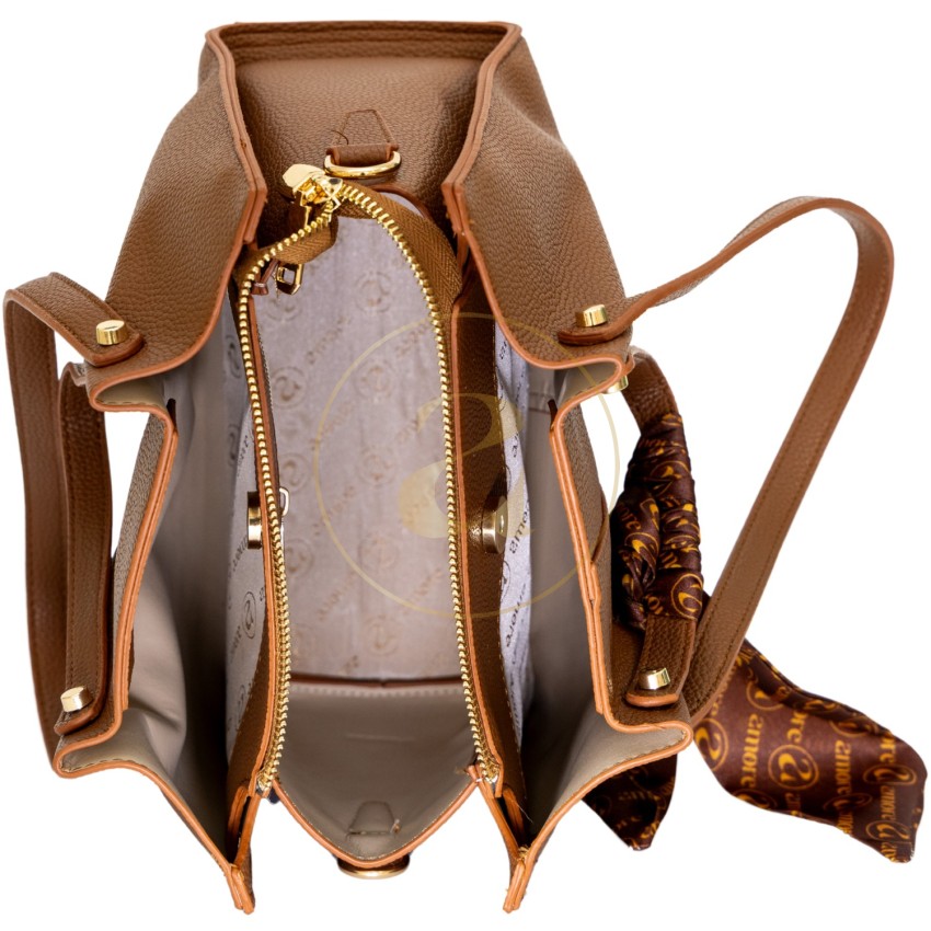 Класическа дамска чанта AMORE Giulia - Tan