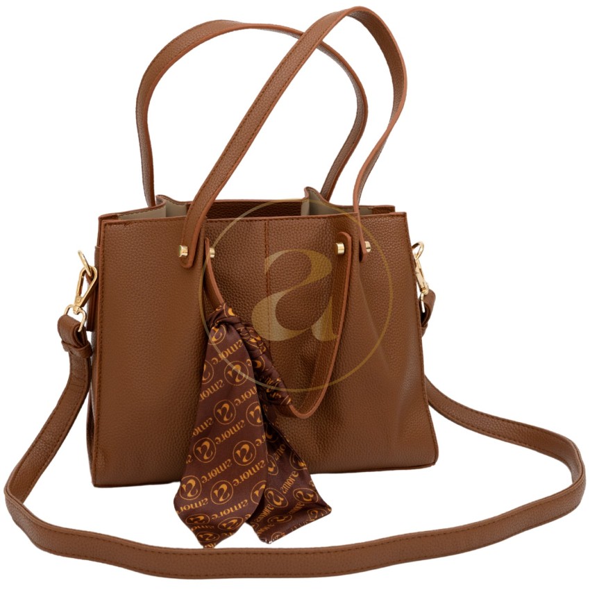 Класическа дамска чанта AMORE Giulia - Tan