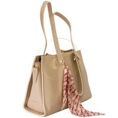 Класическа дамска чанта AMORE Giulia - Cream