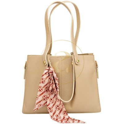 Класическа дамска чанта AMORE Giulia - Cream