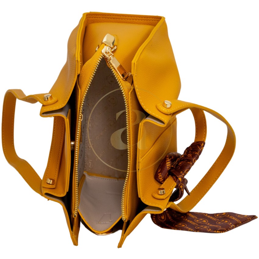 Класическа дамска чанта AMORE Giulia - Mustard