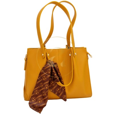 Класическа дамска чанта AMORE Giulia - Mustard