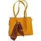 Класическа дамска чанта AMORE Giulia - Mustard