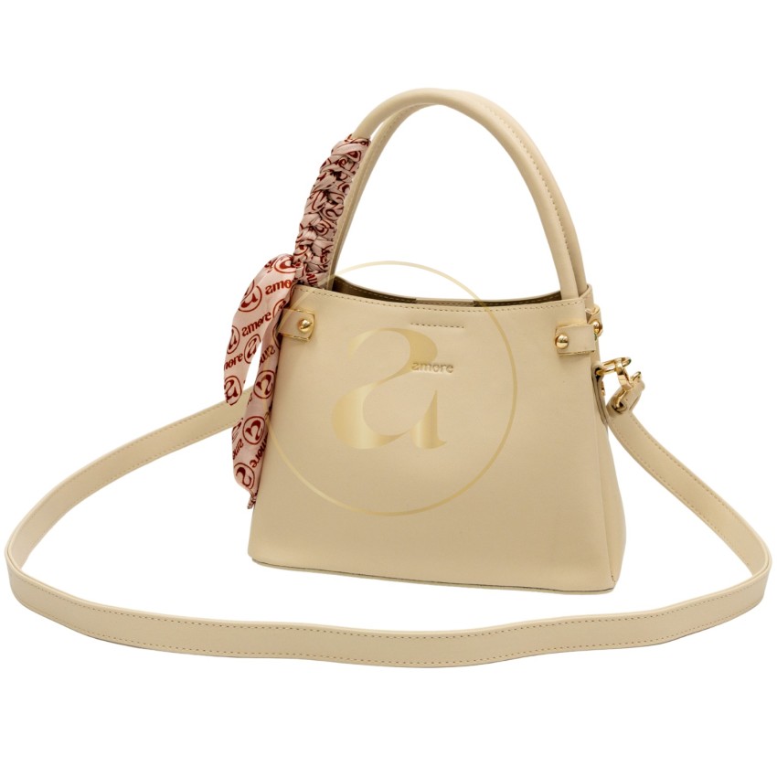 Ежедневна дамска чанта AMORE Fiorella - Cream