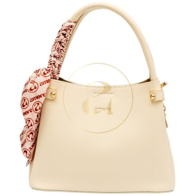 Ежедневна дамска чанта AMORE Fiorella - Cream