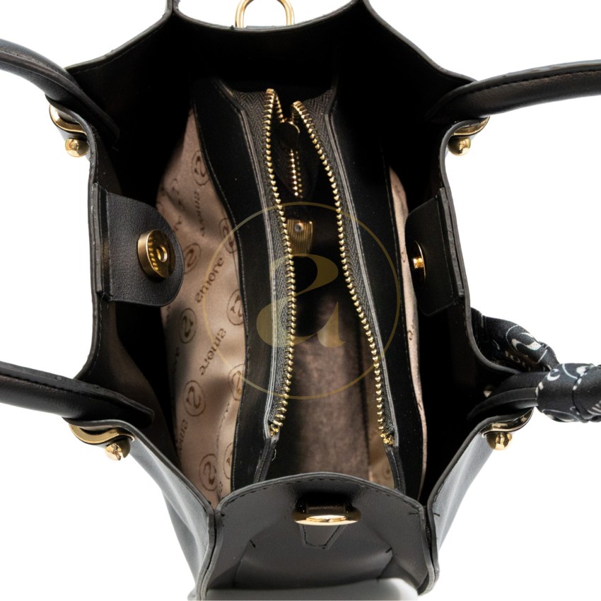 Класическа дамска чанта AMORE Francesca - Black