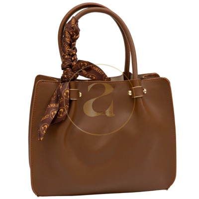 Класическа дамска чанта AMORE Francesca - Tan