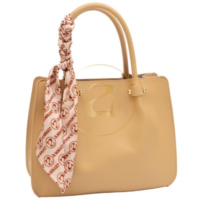 Класическа дамска чанта AMORE Francesca - Biege