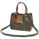 Класическа дамска чанта AMORE Francesca - Olive green
