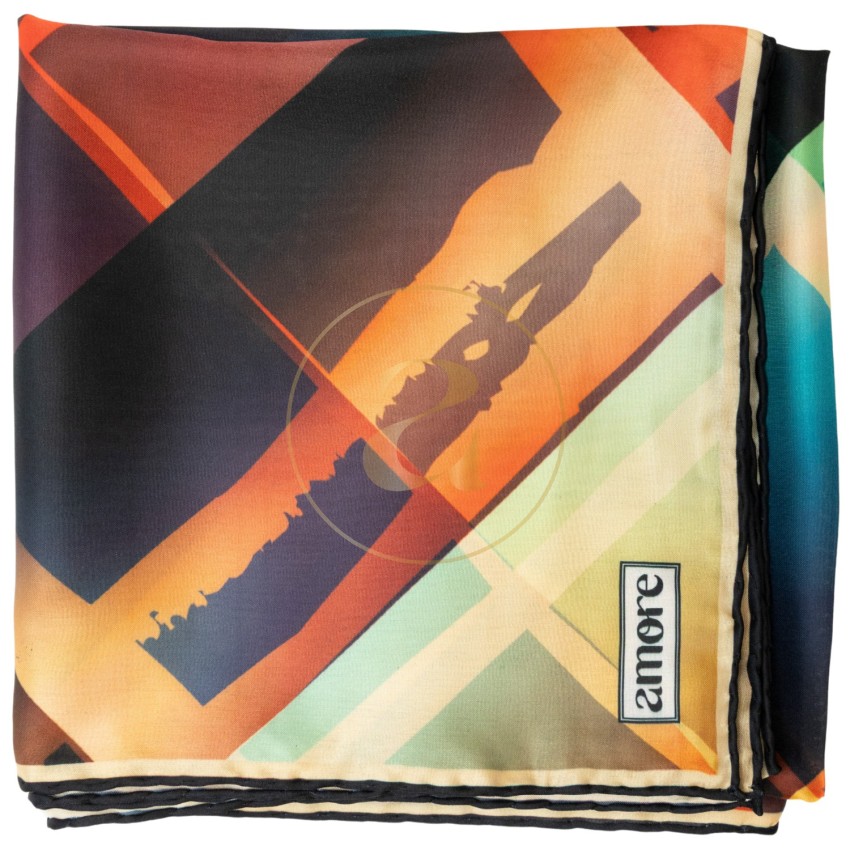 Елегантен дамски шал AMORE Donatella, 90см х 90см
