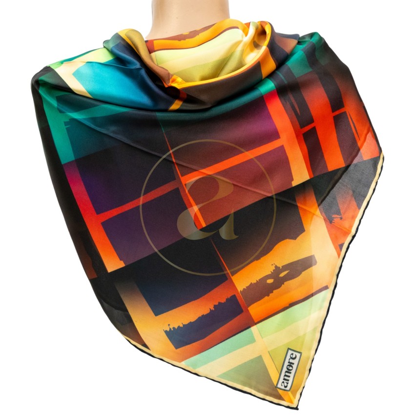 Елегантен дамски шал AMORE Donatella, 90см х 90см