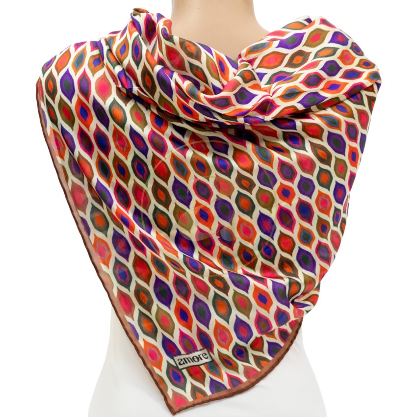 Елегантен дамски шал AMORE Paola, 90см х 90см