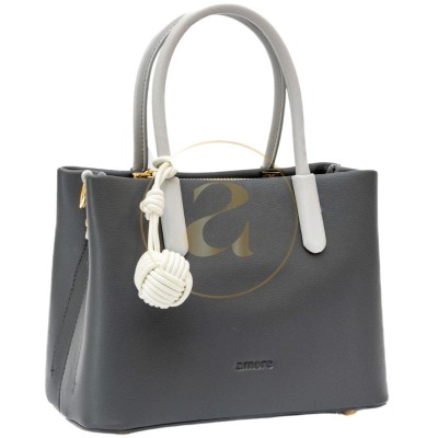 Класическа дамска чанта AMORE Alessia - Grey