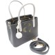 Класическа дамска чанта AMORE Alessia - Grey