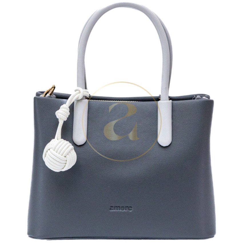 Класическа дамска чанта AMORE Alessia - Grey
