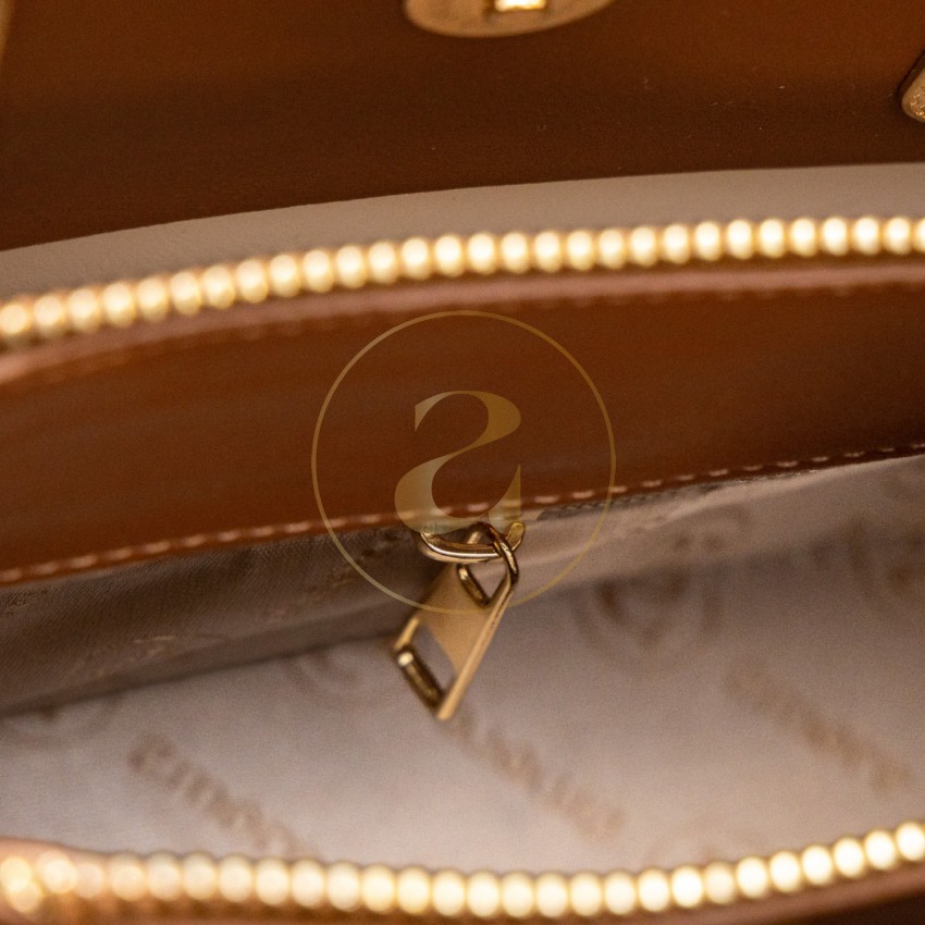 Класическа дамска чанта AMORE Alessia - Tan