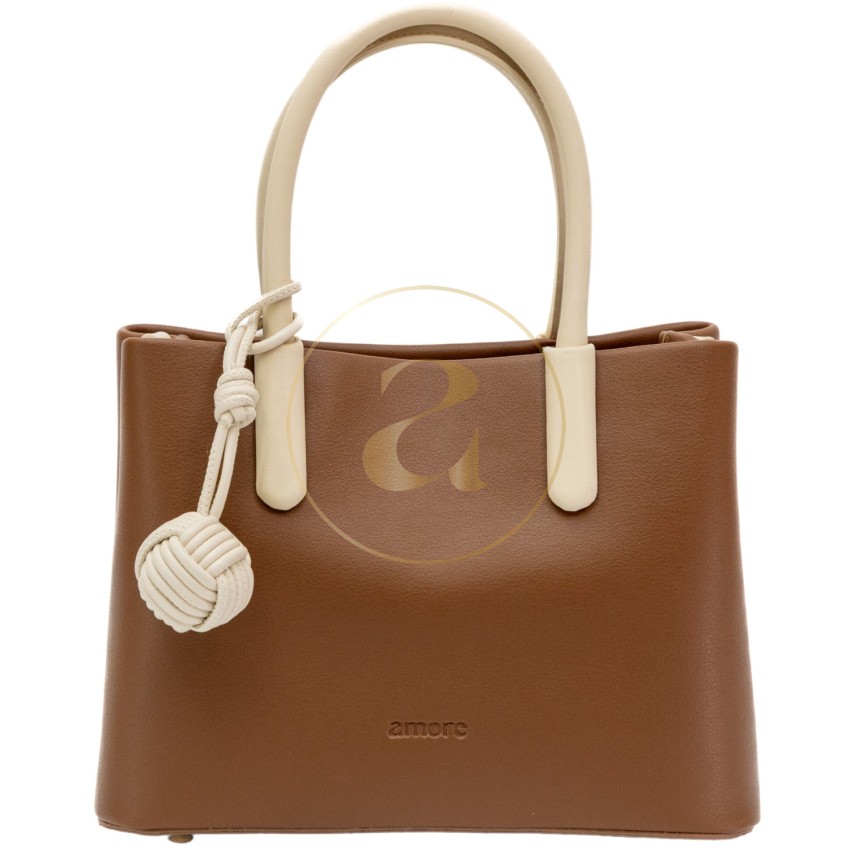 Класическа дамска чанта AMORE Alessia - Tan