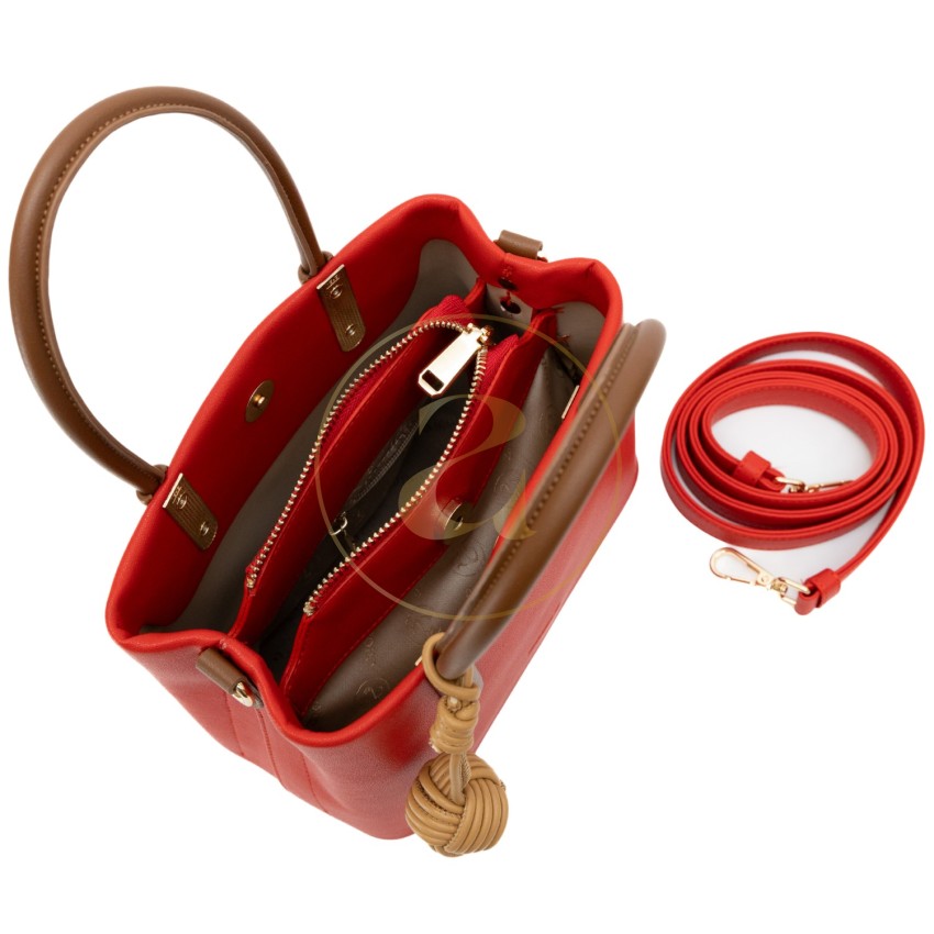 Класическа дамска чанта AMORE Alessia - Red