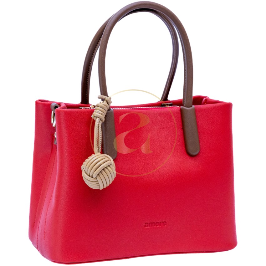 Класическа дамска чанта AMORE Alessia - Red