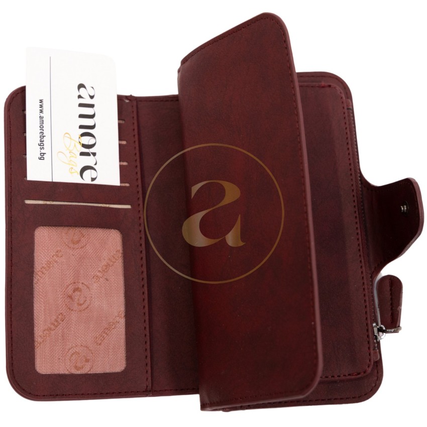 Дамски портфейл AMORE Clara - Burgundy