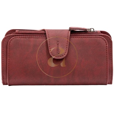 Дамски портфейл AMORE Clara - Burgundy