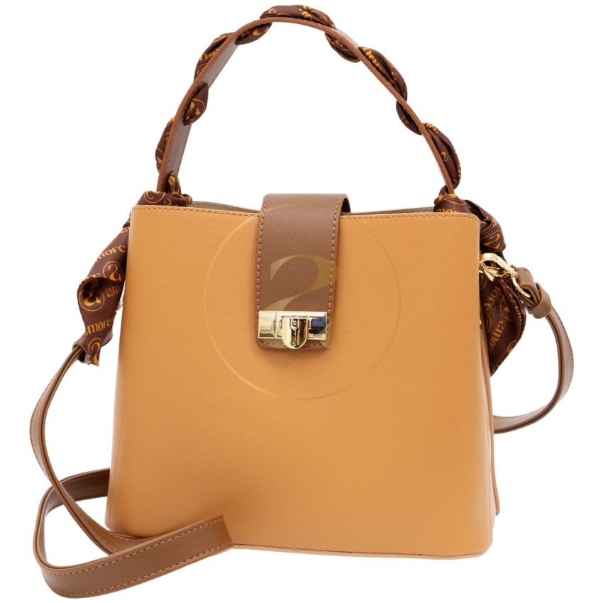 Класическа дамска чанта AMORE Isabella - Beige