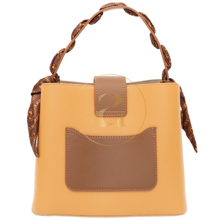 Класическа дамска чанта AMORE Isabella - Beige