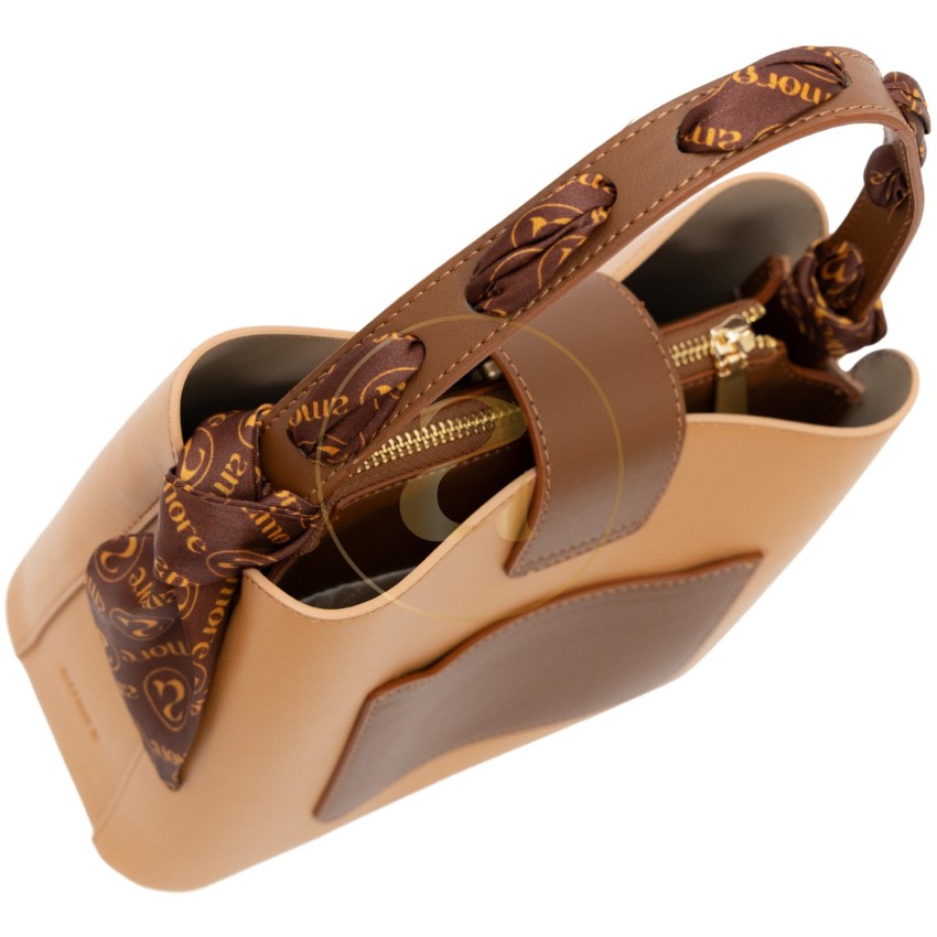 Класическа дамска чанта AMORE Isabella - Beige