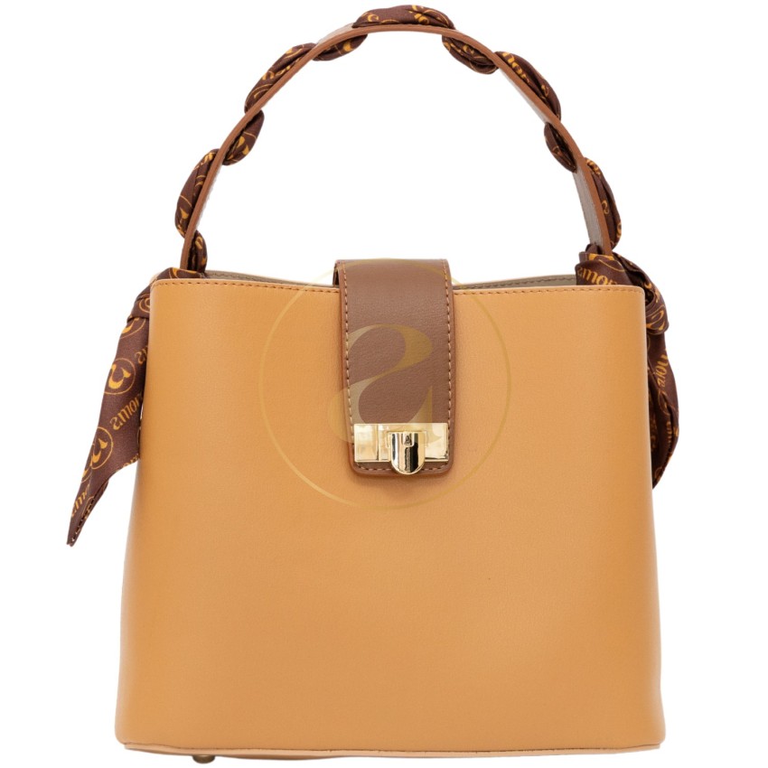 Класическа дамска чанта AMORE Isabella - Beige