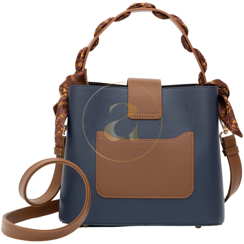 Класическа дамска чанта AMORE Isabella - Blue