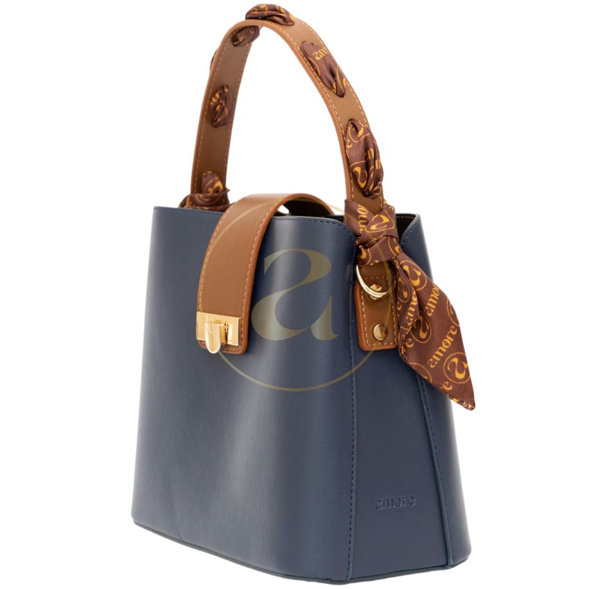 Класическа дамска чанта AMORE Isabella - Blue