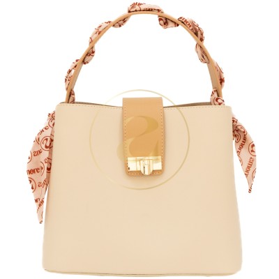 Класическа дамска чанта AMORE Isabella - Cream