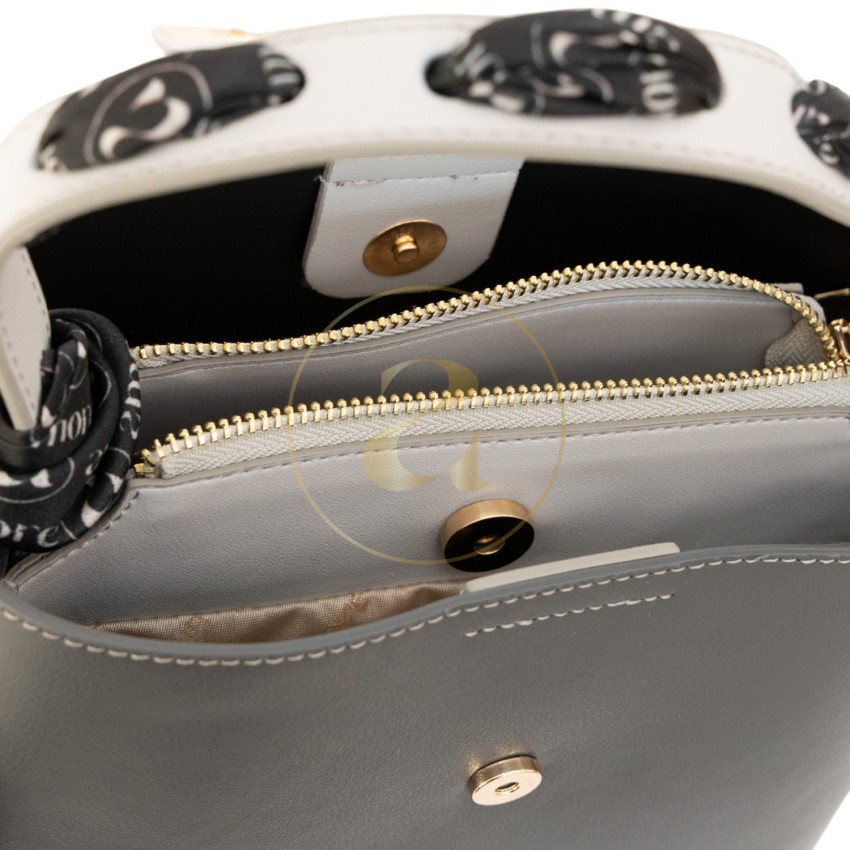 Класическа дамска чанта AMORE Isabella - Gray