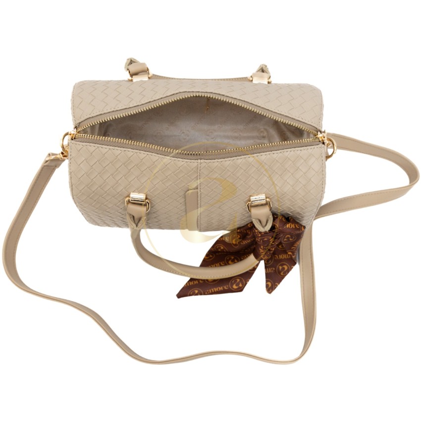 Класическа дамска чанта AMORE Beatrice - Beige