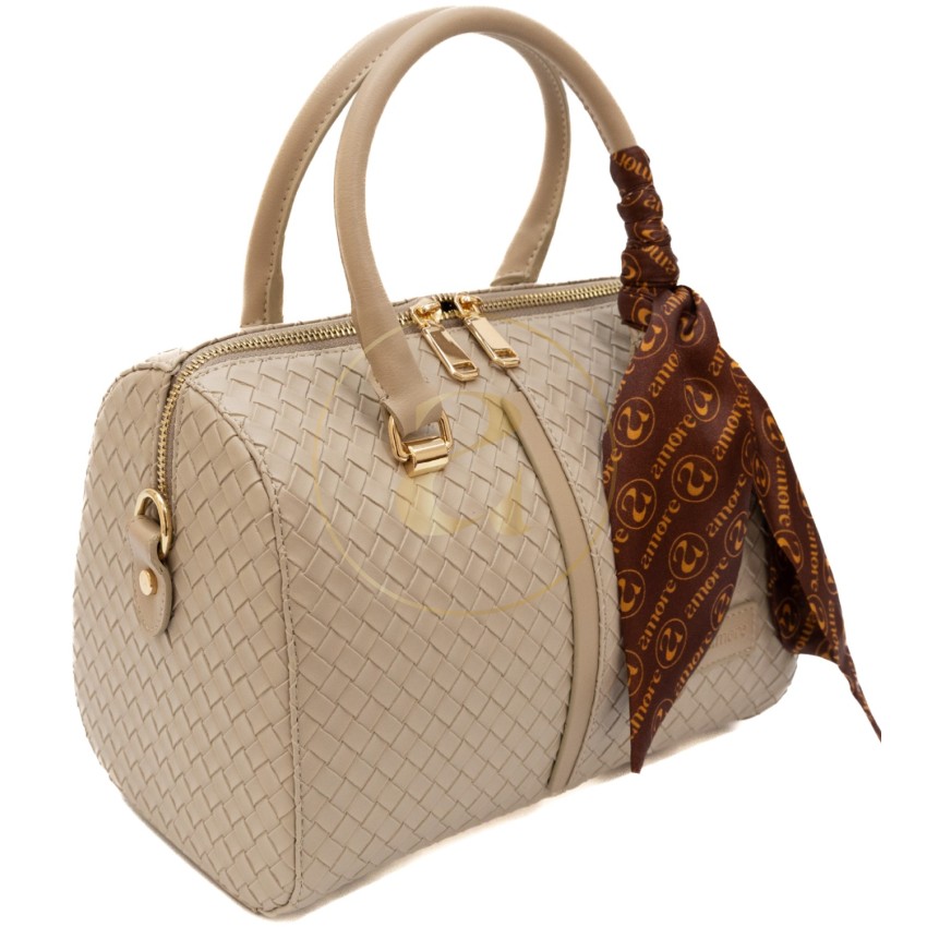 Класическа дамска чанта AMORE Beatrice - Beige Класическа дамска чанта AMORE Beatrice - Beige