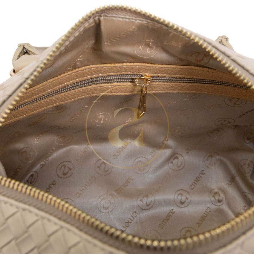 Класическа дамска чанта AMORE Beatrice - Beige