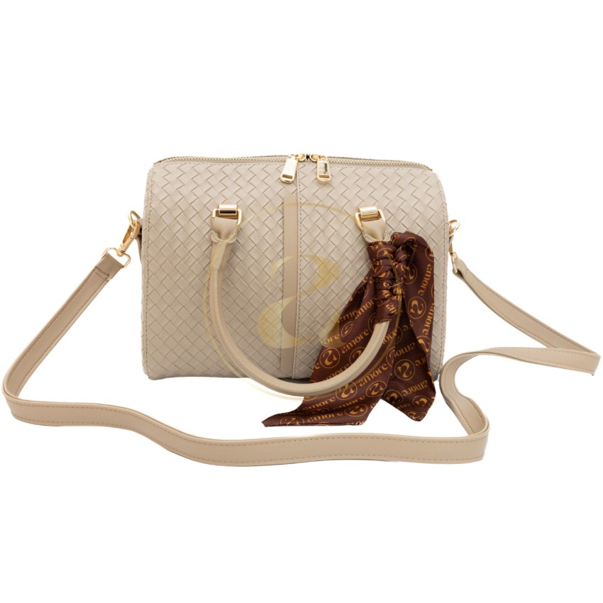 Класическа дамска чанта AMORE Beatrice - Beige