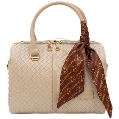 Класическа дамска чанта AMORE Beatrice - Beige