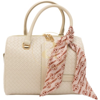 Класическа дамска чанта AMORE Beatrice - Cream