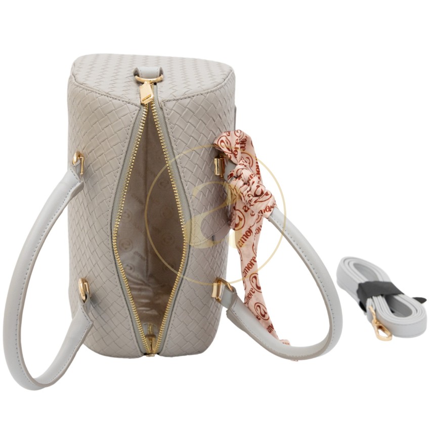 Класическа дамска чанта AMORE Beatrice - Grey