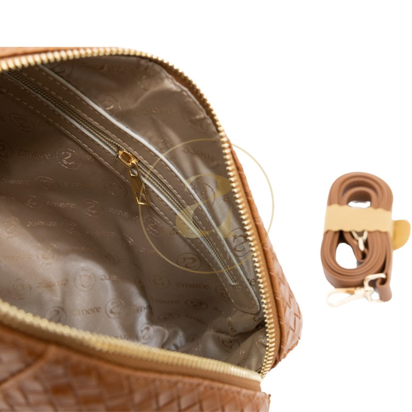 Класическа дамска чанта AMORE Beatrice - Tan