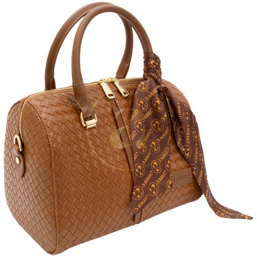 Класическа дамска чанта AMORE Beatrice - Tan