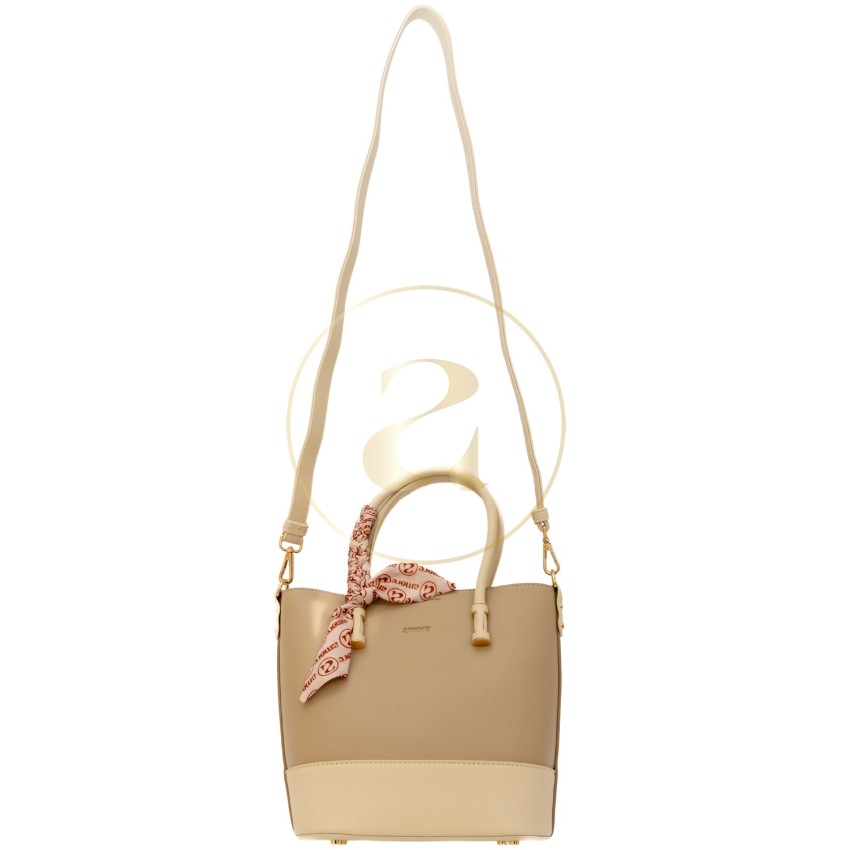 Класическа дамска чанта AMORE Eleonora - Beige