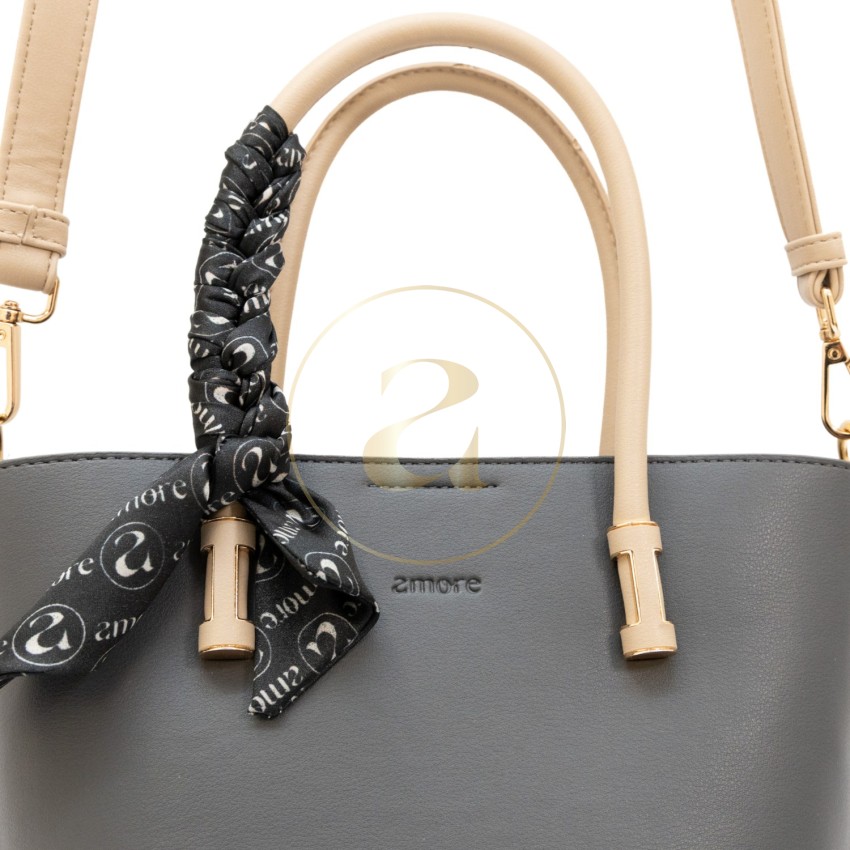 Класическа дамска чанта AMORE Eleonora - Gray