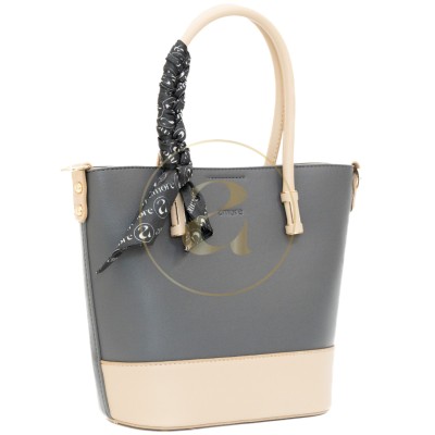 Класическа дамска чанта AMORE Eleonora - Gray