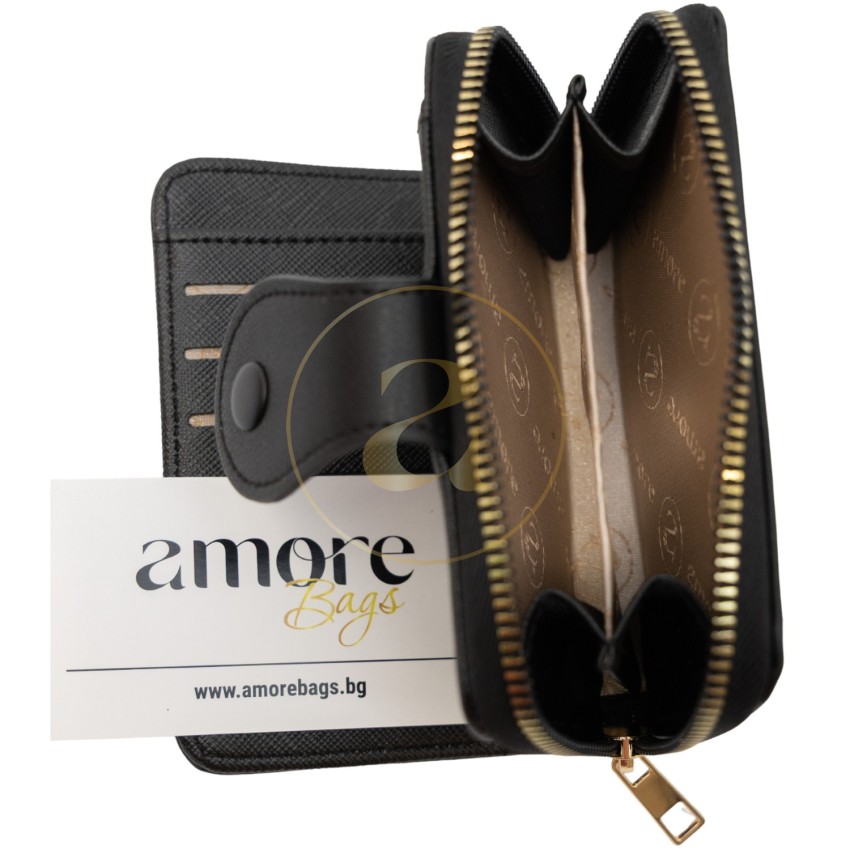 Дамски портфейл AMORE Valentina - Black