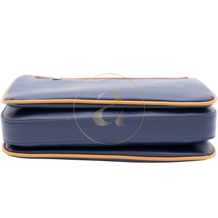 Ежедневна дамска чанта AMORE Ludovica - Blue & Tan