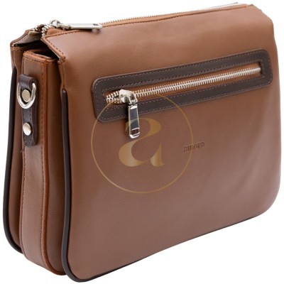 Ежедневна дамска чанта AMORE Ludovica - Tan & Dark Tan